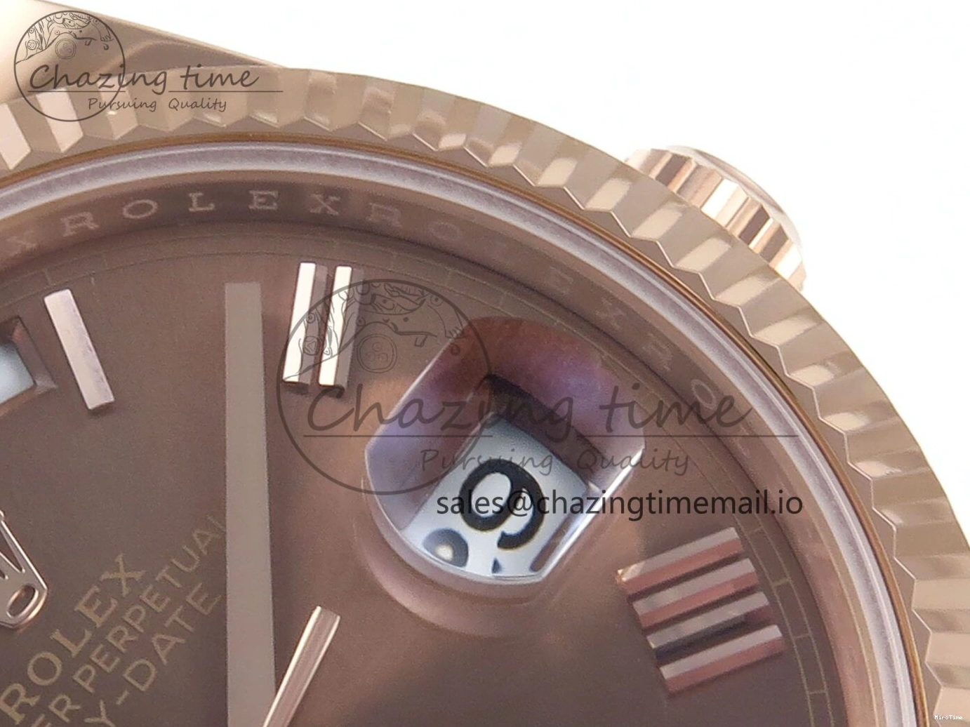 MiroTime 0119 Day Date 40 RG 228235 Noob 1:1 Best Edition Brown Roman Dial on President Bracelet A2836 (Gain Weight) UrbanChic 794